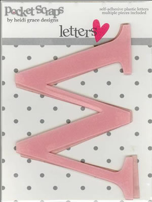 Heidi Grace - Loving You - Plastic Alpha Stickers w - 2/pk  (sold in 3's)